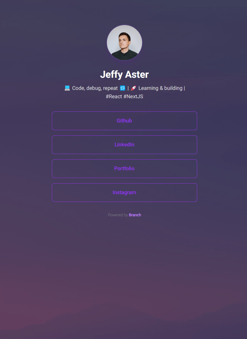 Branch Demo Profile